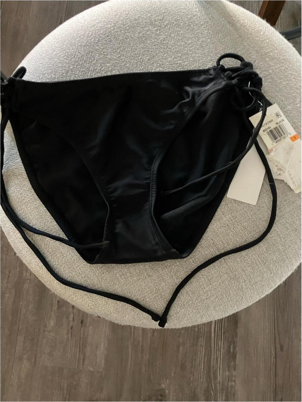NWT Salt + Cove Black Side-Tie Swim Bottoms